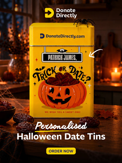 Personalised Halloween Date Tins