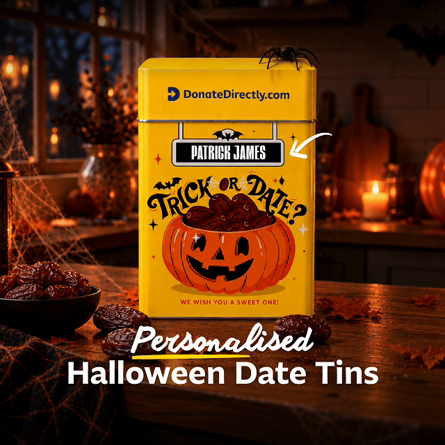 Personalised Halloween Date Tins